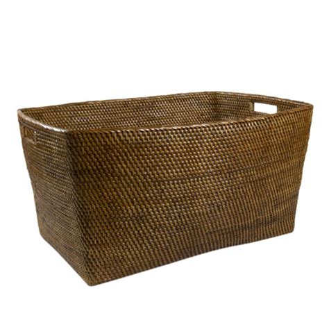 large rectangular laundry basket.